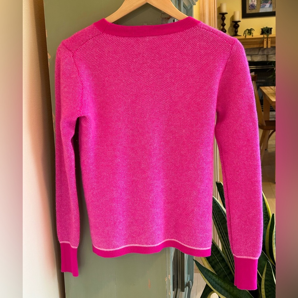 J. Crew Limited Edition Cashmere Crewneck Sweater w/ Bird’s Eye Stitch Small - Picture 3 of 16